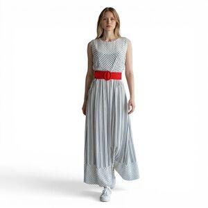 Max Studio Polka Dot Maxi Dress Size 4(no belt)